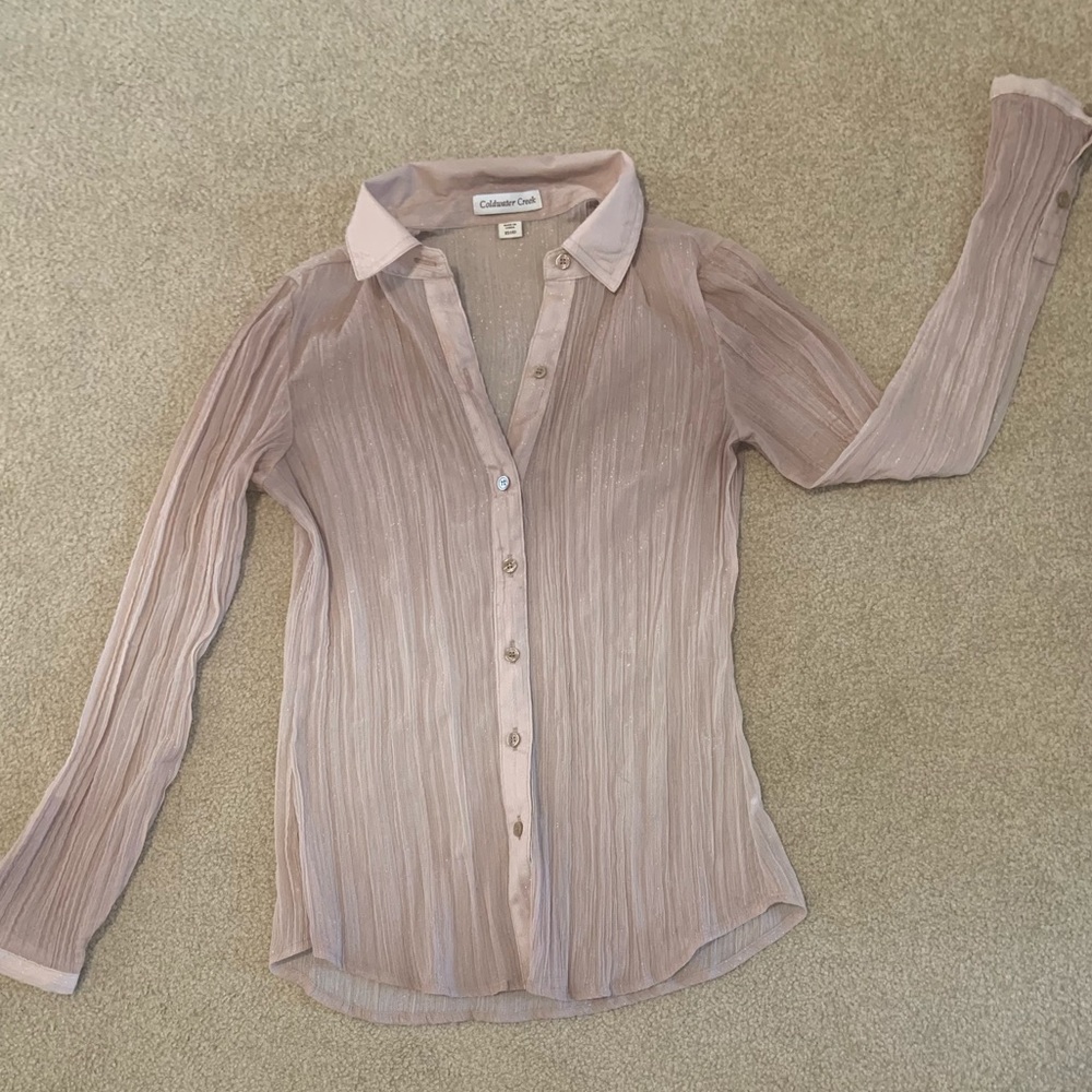 Coldwater Creek crinkle blouse